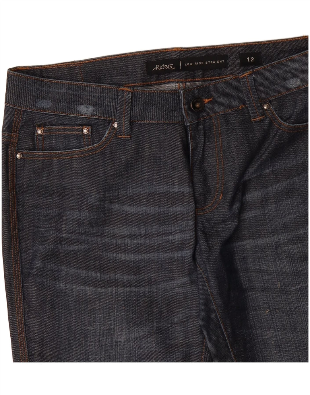 LEE Dame Ryttere Lavtalje Lige Jeans US 12 Large W34 L33 Navy Blue