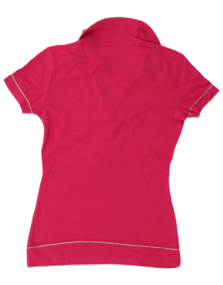 Gas Dame Polo Shirt UK 12 Medium Pink