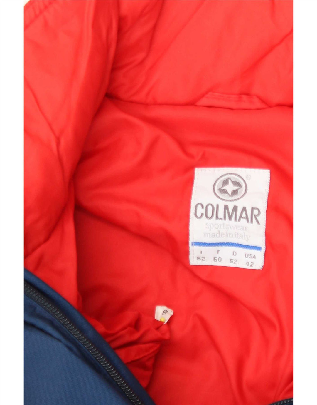 Colmar Skijakke med hætte til mænd IT 52 Large Navy Blue Colourblock