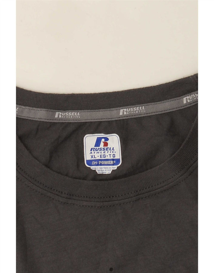 Russell Athletic Herre Dawson Grafisk T-Shirt Top XL Grå