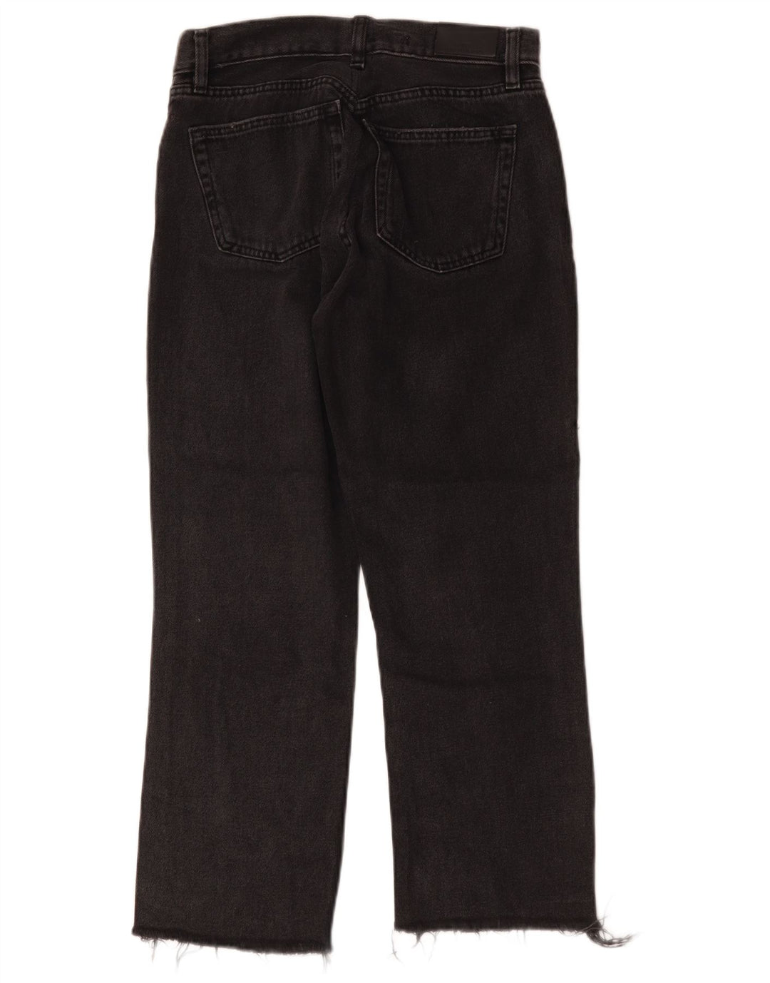 Vintage lige jeans til kvinder W30 L25 sort bomuld