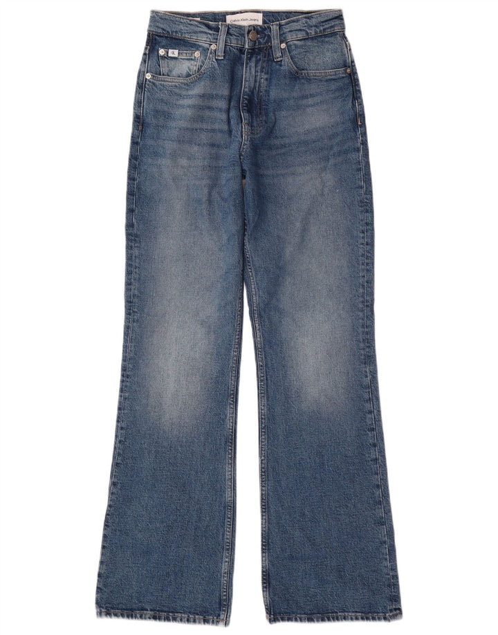 Calvin Klein Dame Bootcut Jeans W26 L30 Blå Bomuld