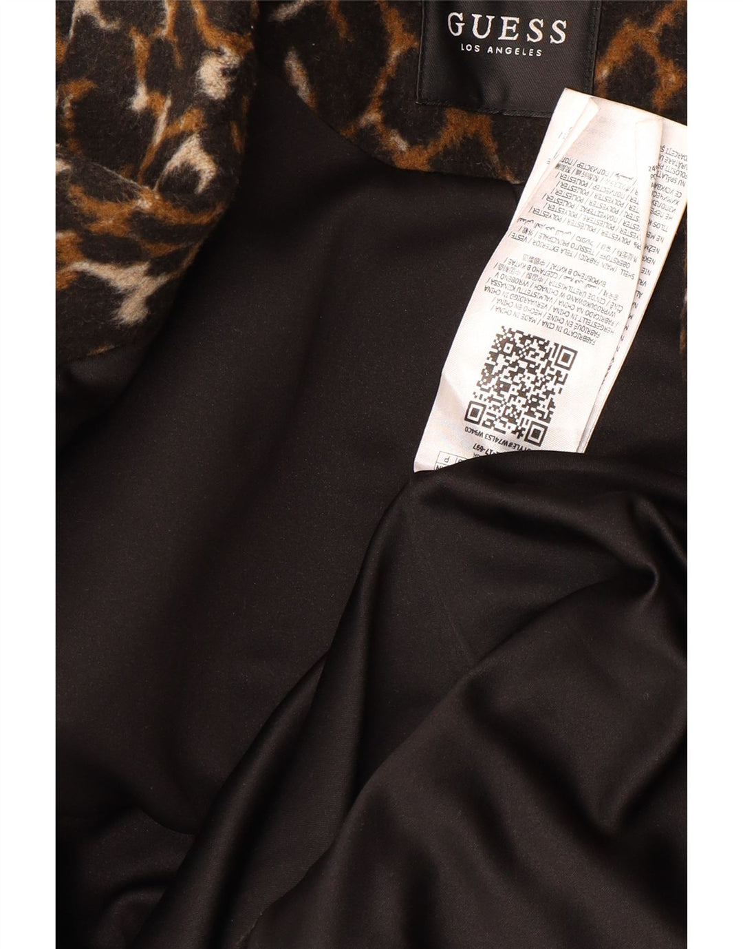 GUESS Dame Loose Fit Overfrakke UK 6 XS Flerfarvet dyreprint