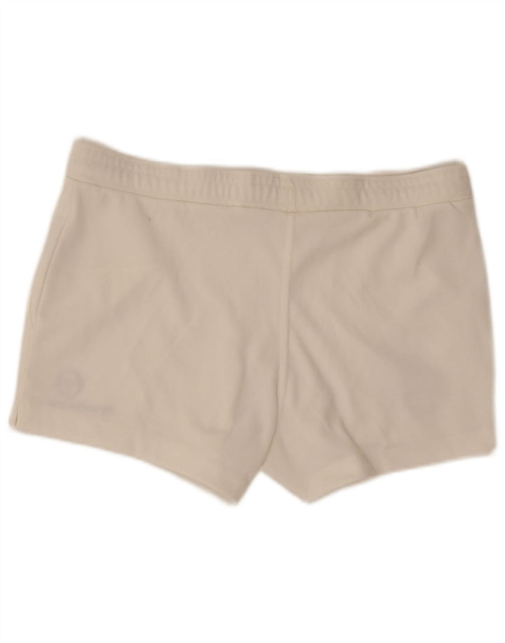 Sergio Tacchini Herre grafiske sportsshorts EU 48 Medium White Polyester