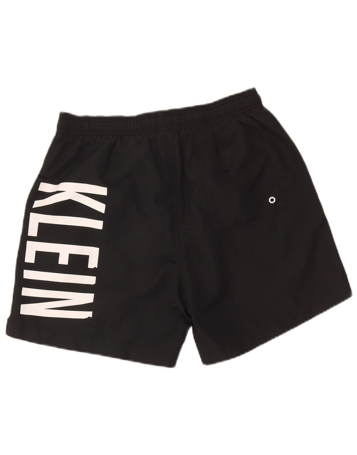 Calvin Klein Herre grafiske svømmeshorts Små sorte polyester