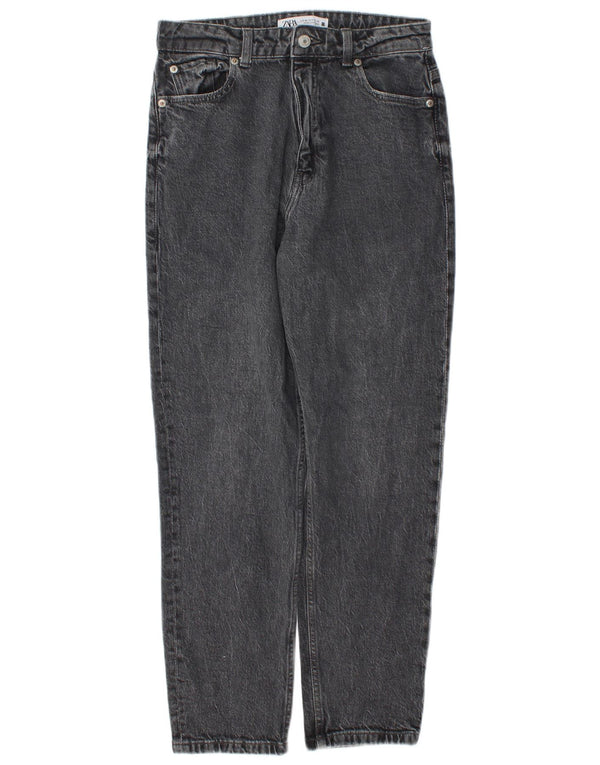 Zara Kvinder Højtaljet tilspidsede Jeans EU 38 Small W28 L28 Grå