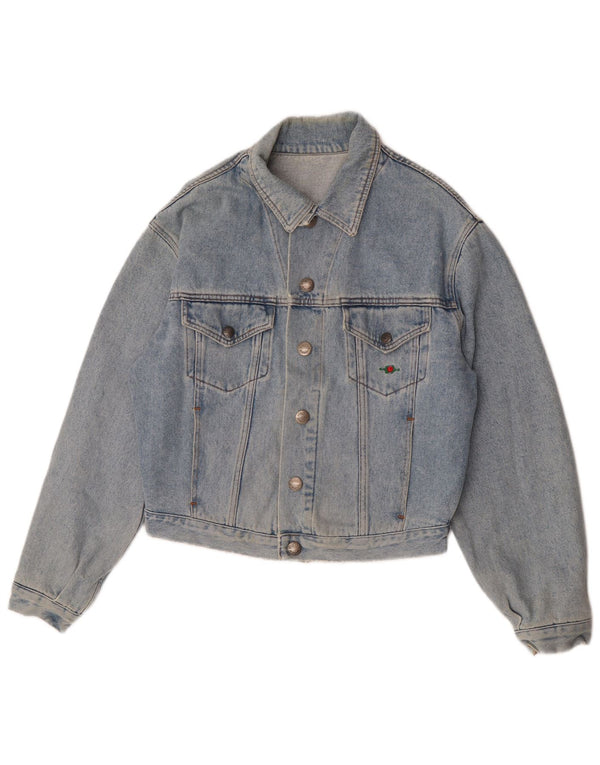 El Charro Dame Oversized Denim Jacket UK 10 Small Blue Cotton