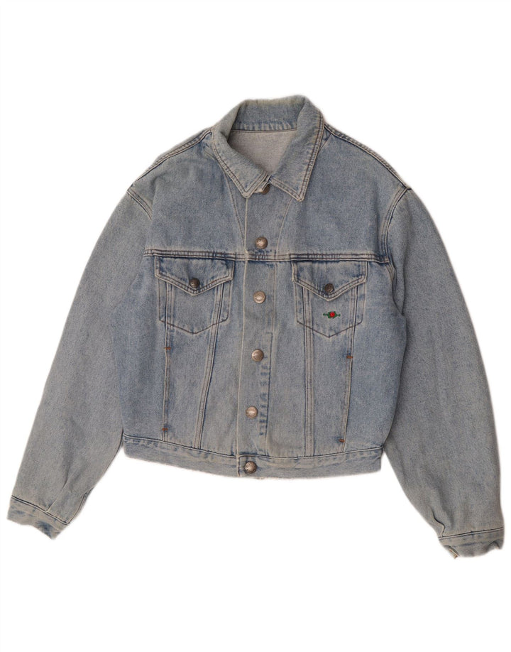 El Charro Dame Oversized Denim Jacket UK 10 Small Blue Cotton