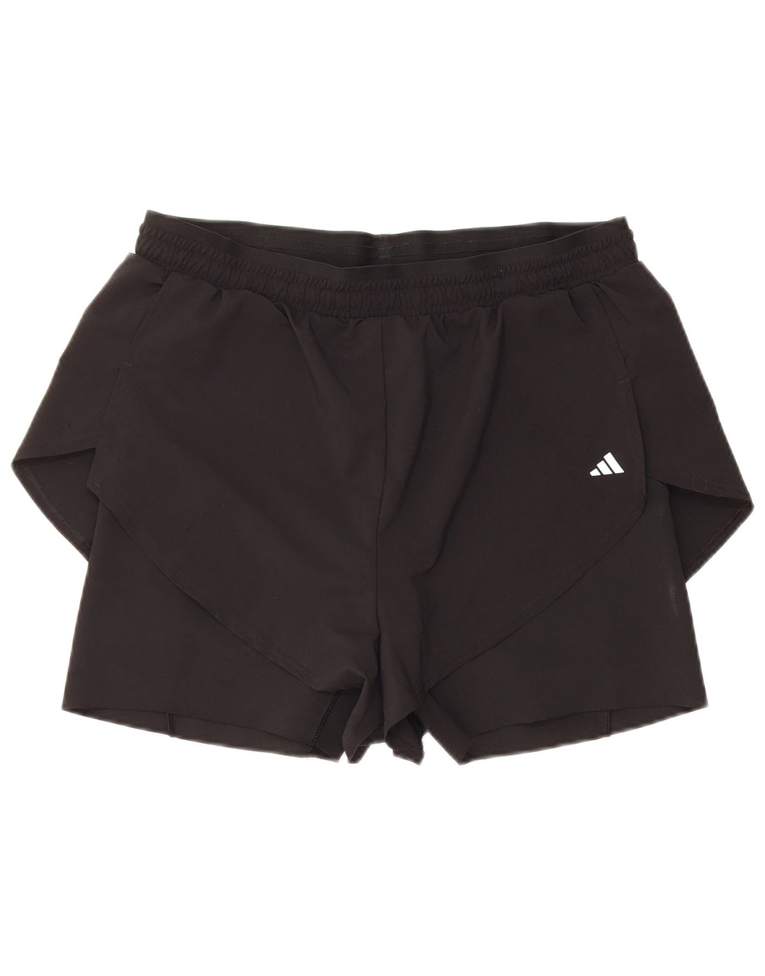 ADIDAS Womens Regular Fit Sportshorts UK 16/18 Large Black