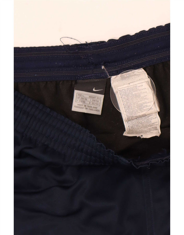 Nike Sportsshorts til mænd Large Navy Blue Colourblock Polyester