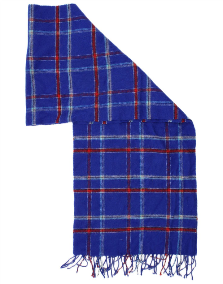 Jack Wills Strikket tørklæde til mænd One Size Blue Plaid Classic