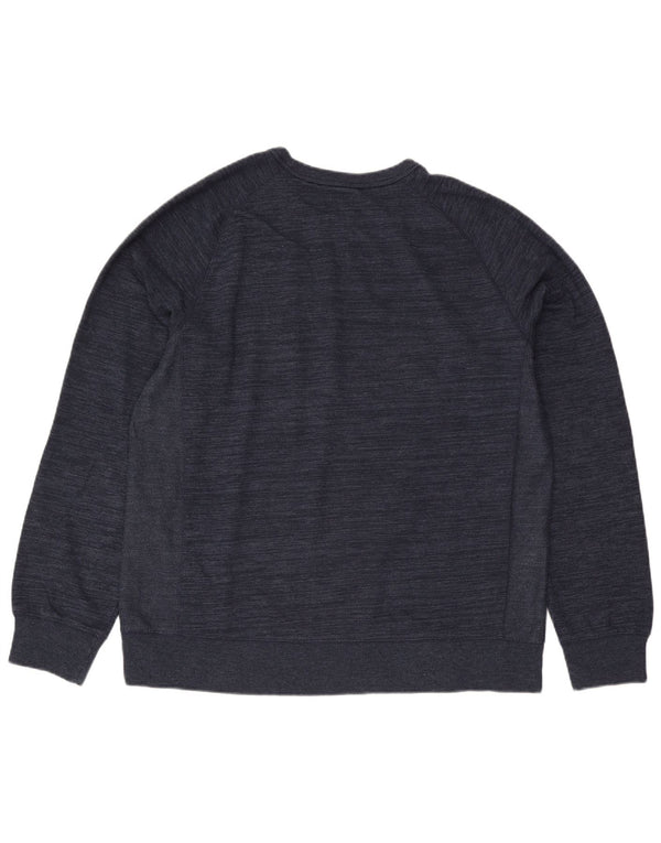 Champion Herre Sweatshirt Jumper 2XL Navyblå Flecked Bomuld