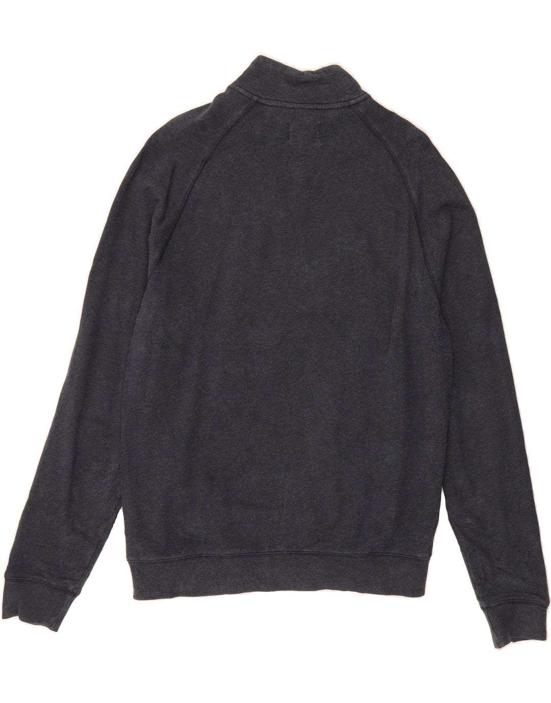 FARAH Mens Zip Neck Sweatshirt Jumper Medium Navy Blue Cotton Vintage Farah and Second-Hand Farah from Messina Hembry 