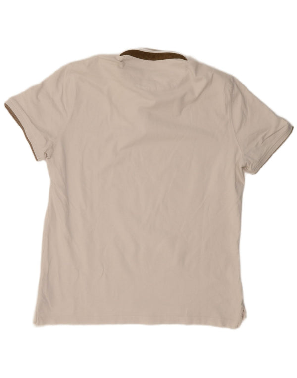 MASSIMO DUTTI Herre Casual Fit Polo Shirt XL Hvid