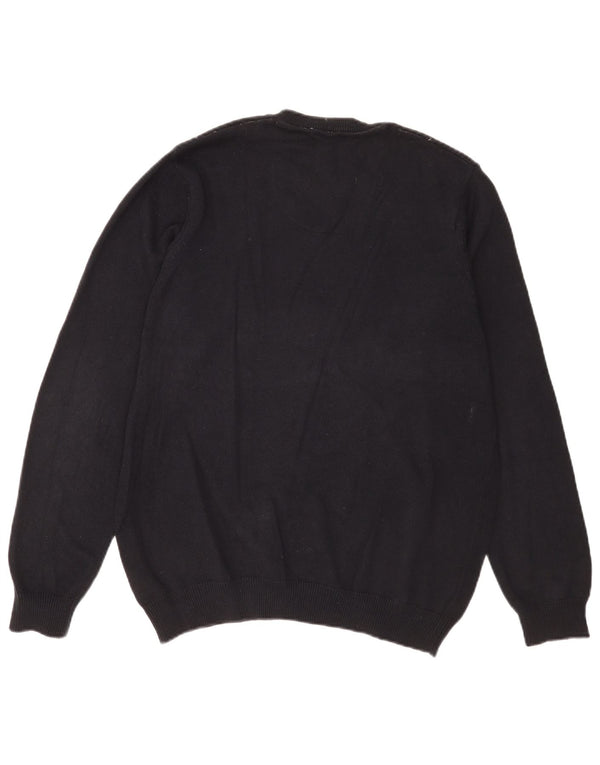 Marks & Spencer Herre Blue Harbor V-hals sweater Medium Navy Blue
