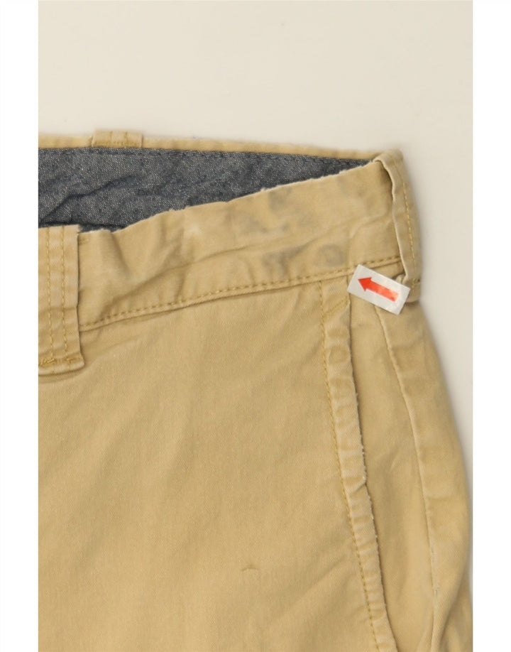 J. CREW Mens Flex Chino Shorts W31 Medium Beige Cotton Vintage J. Crew and Second-Hand J. Crew from Messina Hembry 