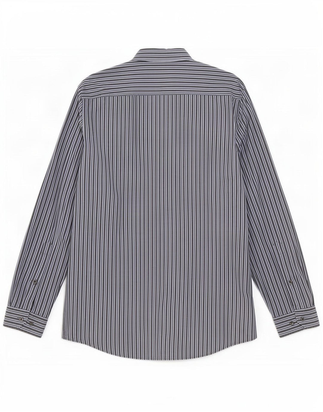 Hugo Boss herreskjorte str. 40 15.5 Medium marineblå nålestribet bomuld