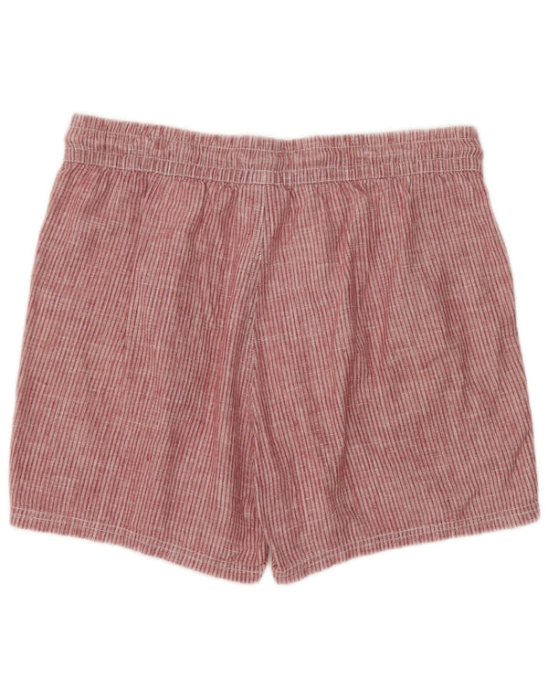 Little Kathmandu Kvinder Casual Shorts UK 12 Medium W32 Red Pinstripe Hamp