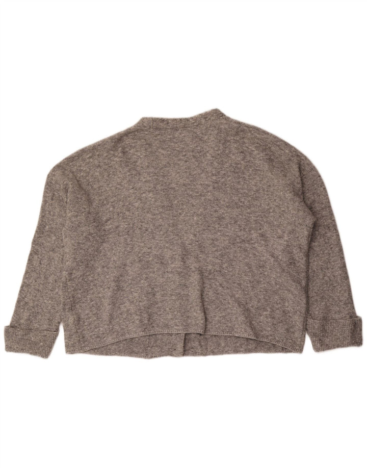 Marks & Spencer Dame oversized cardigan sweater UK 18 XL Grå Flecked