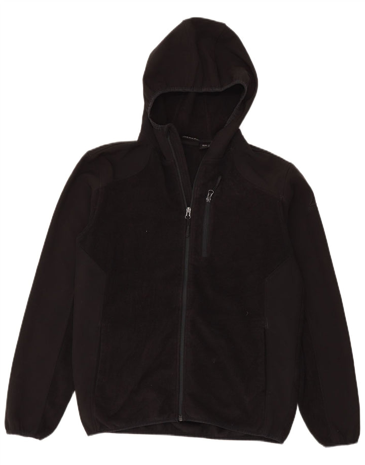 Reebok Herre hættejakke i fleece UK 38 Medium Sort Polyester