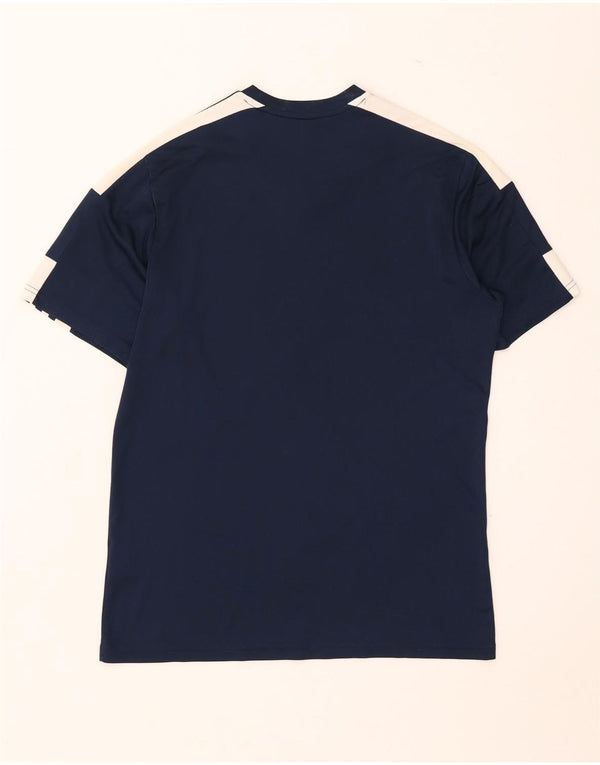 Adidas Herre Aeroready T-Shirt Top Medium Navy Blue Polyester