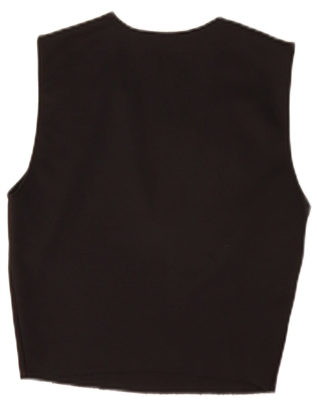 Zara Womens Crop ærmeløs bluse Top UK 8 Small Black