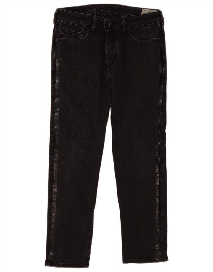 Diesel Dame Straight Jeans W29 L26 Grå Bomuld