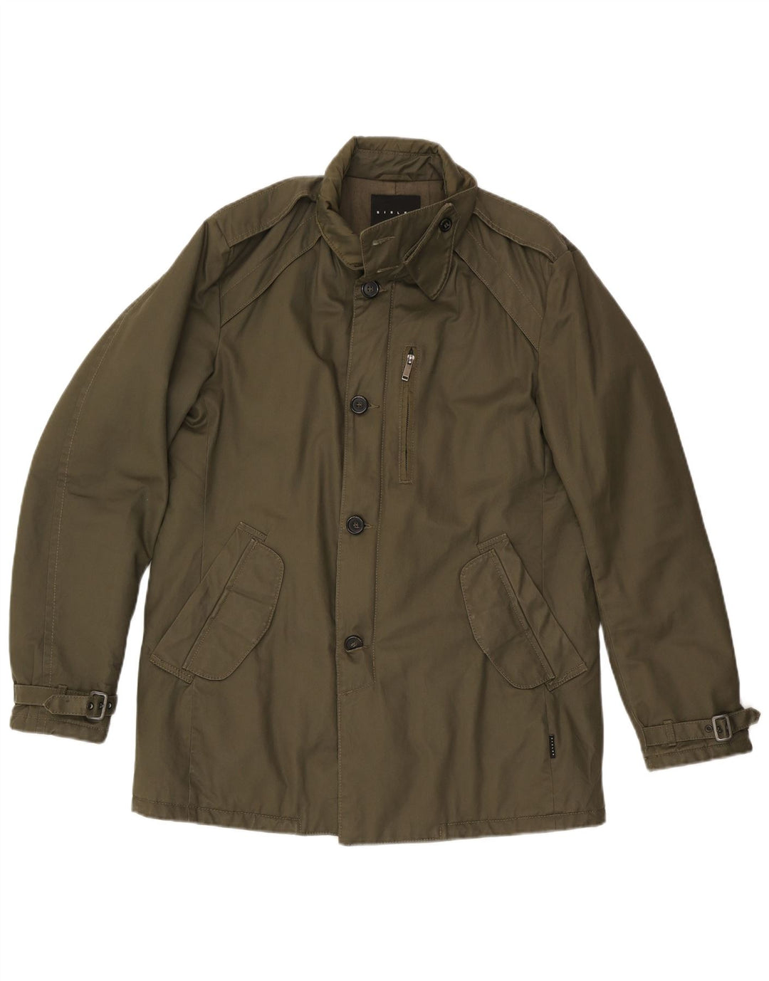 Sisley Herre Military Jacket UK 42 XL Khaki Polyester