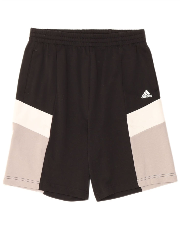 Adidas Boys Sports Shorts 13-14 år Sort Colourblock Polyester