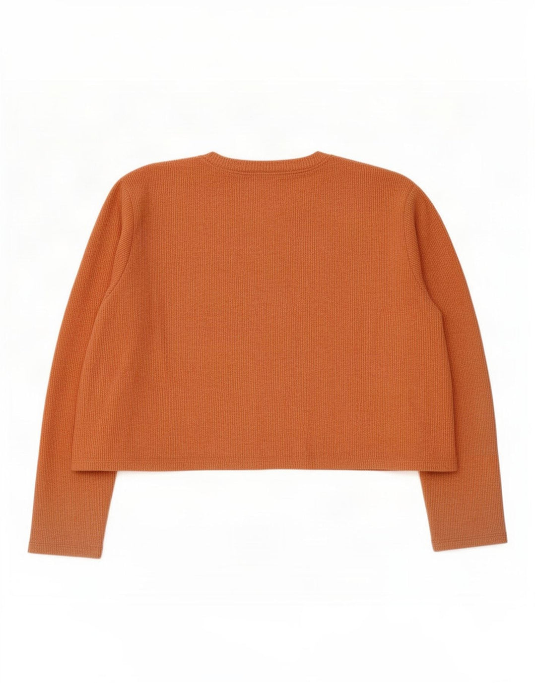 Zara Dame Crop Top Langærmet UK 16 Large Orange