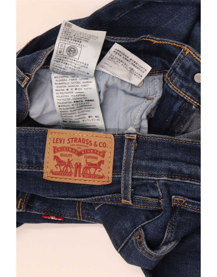 Levi's Dame 724 Højtaljede lige jeans W29 L29 Blå Bomuld