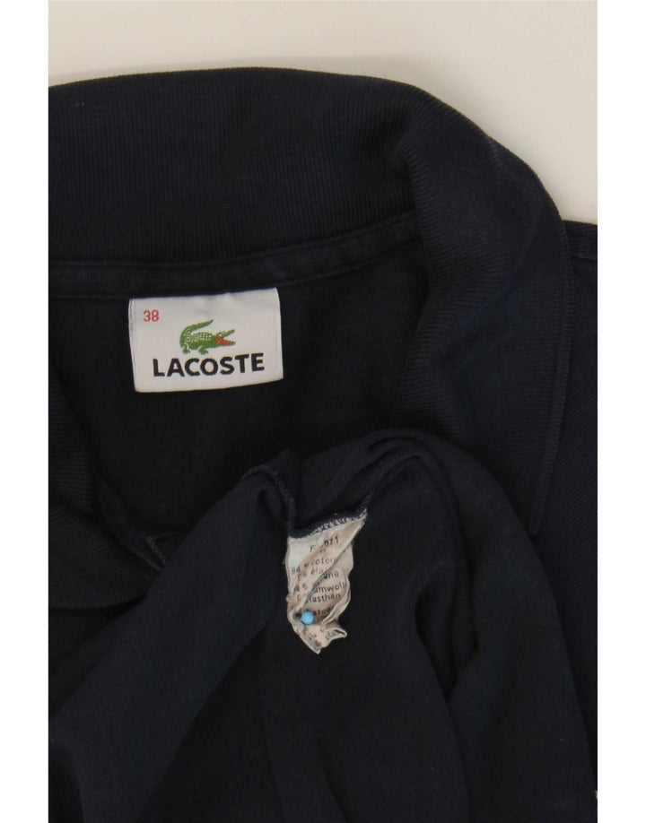 Lacoste Dame Polo Shirt Størrelse 38 Medium Navy Blue Bomuld