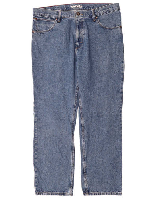 Wrangler Straight Jeans til mænd W36 L30 blå bomuld