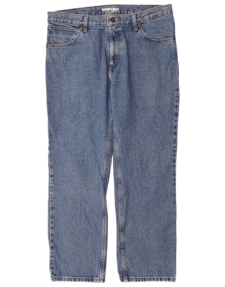 Wrangler Straight Jeans til mænd W36 L30 blå bomuld