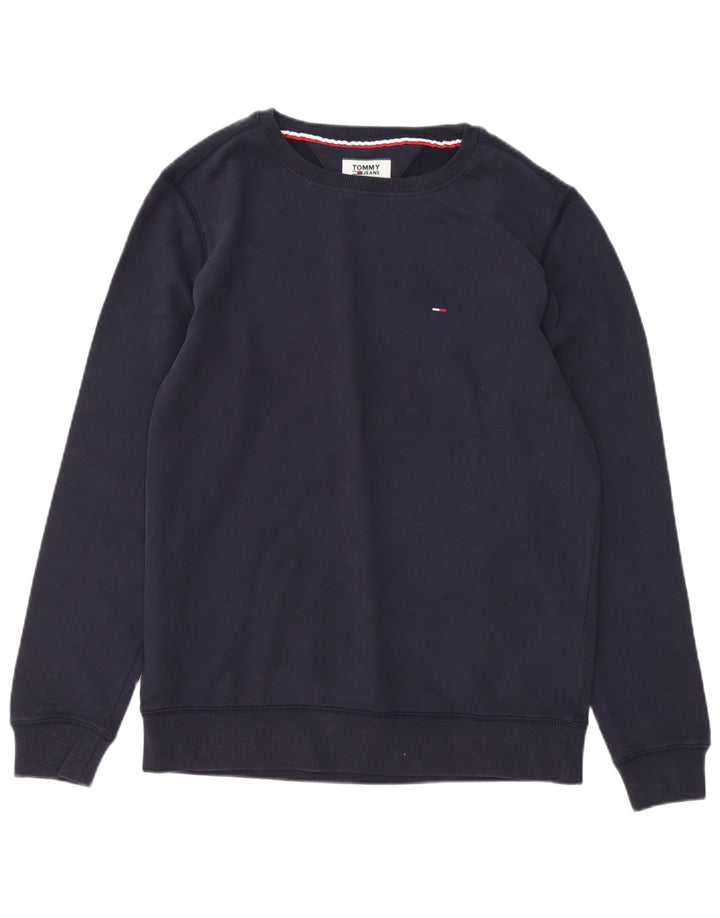 Tommy Hilfiger Herre Sweatshirt Jumper Stor Marineblå Bomuld