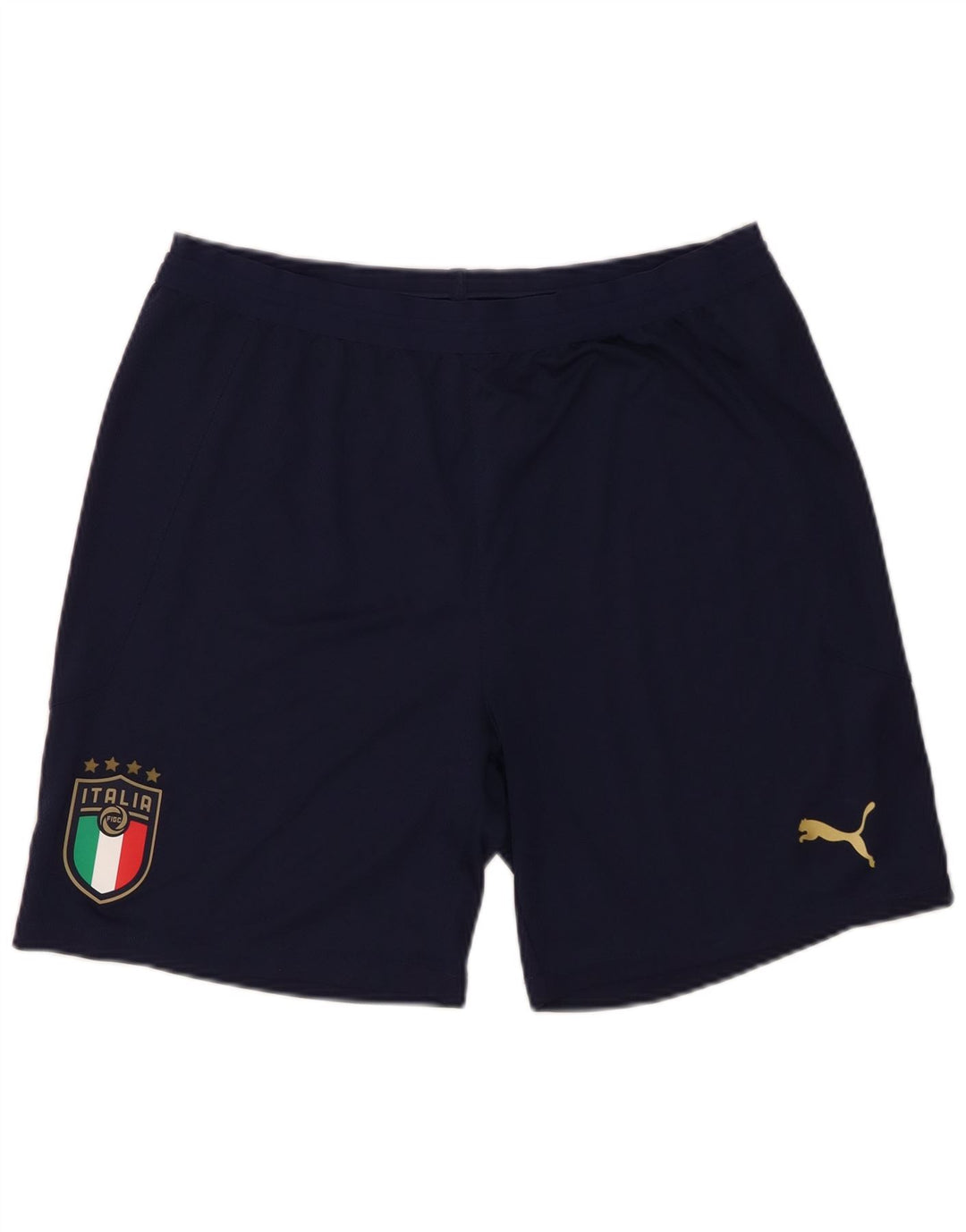 Puma herre Italia grafiske sportsshorts store marineblå polyester