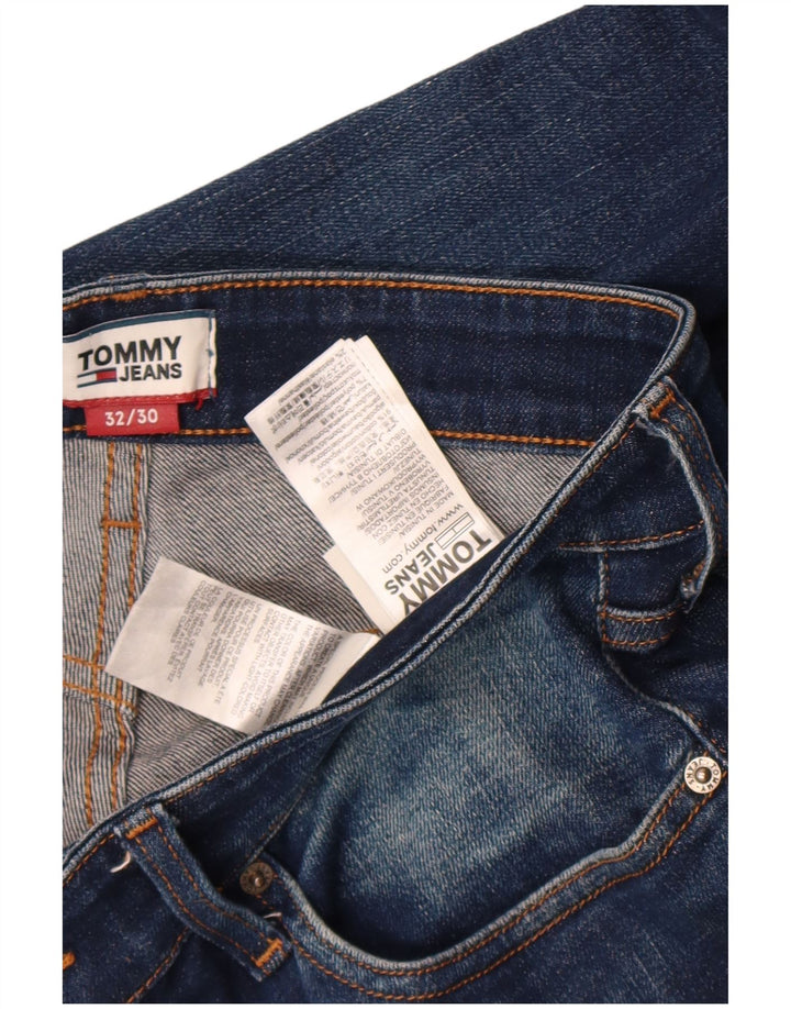 Tommy Hilfiger Herre Straight Jeans W32 L30 Blå Bomuld
