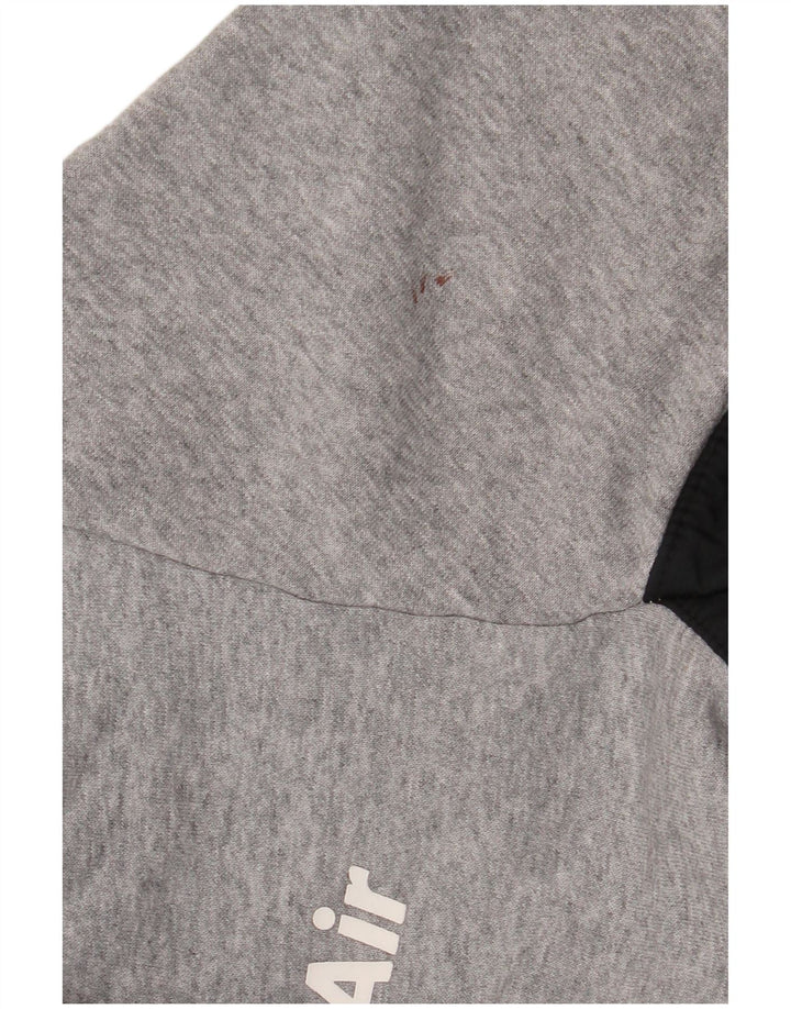 Nike Sweatshirt til mænd, lille grå farveblok polyester