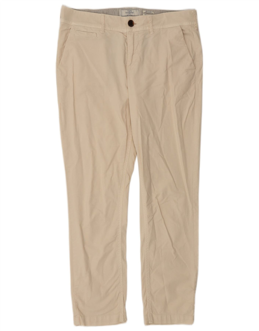 Fat Face Dame Devon Slim Chino Bukser UK 10 Small W30 L26 Off White