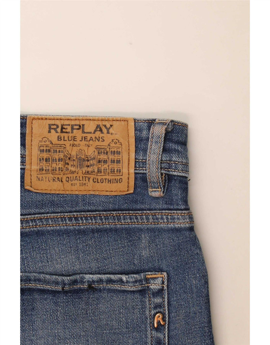 Replay Herre Rocco Straight Jeans W36 L30 Blå