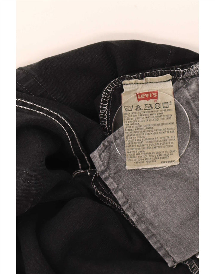 Levi's Straight Jeans til mænd W31 L30 Sort bomuld