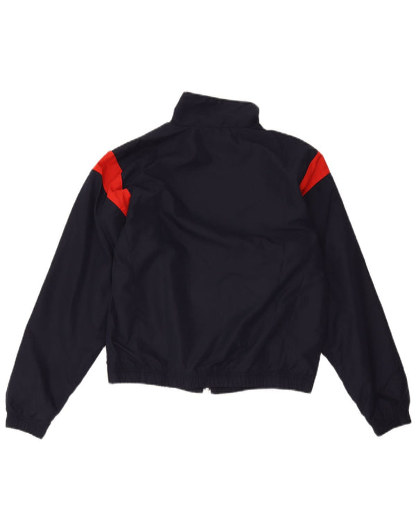 Fila træningsdragt topjakke til kvinder UK 10 Small Navy Blue Colourblock