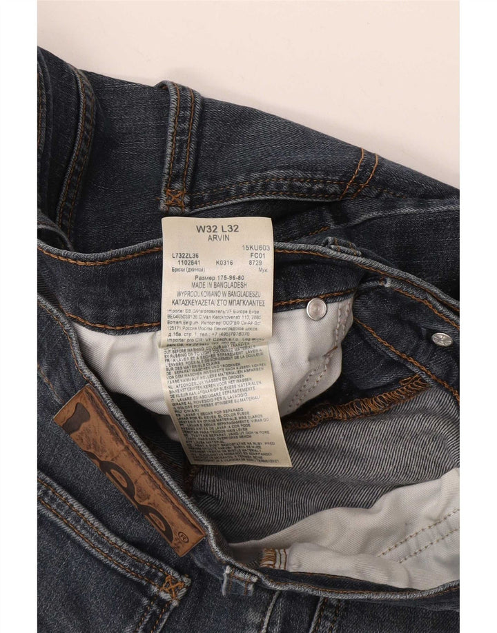 Lee Herre Arvin Slim Jeans W32 L32 Marineblå Bomuld