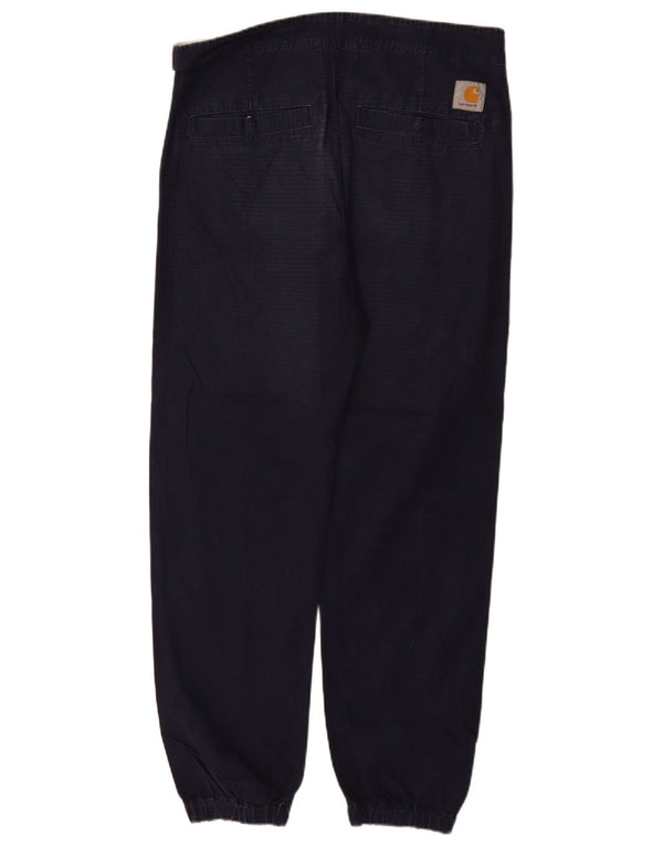 CARHARTT Joggers til mænd Chinobukser Medium W32 L29 Marineblå Bomuld
