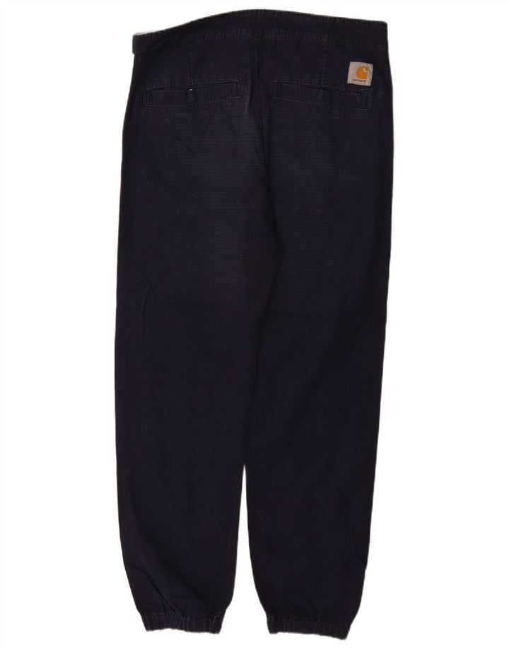CARHARTT Joggers til mænd Chinobukser Medium W32 L29 Marineblå Bomuld