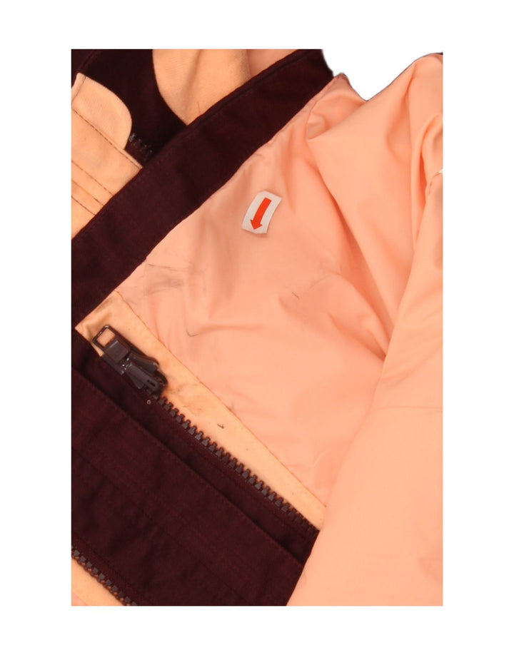 UNDER ARMOUR Womens Oversized Windbreaker Jacket UK 10 Small Maroon Vintage Under Armour and Second-Hand Under Armour from Messina Hembry 