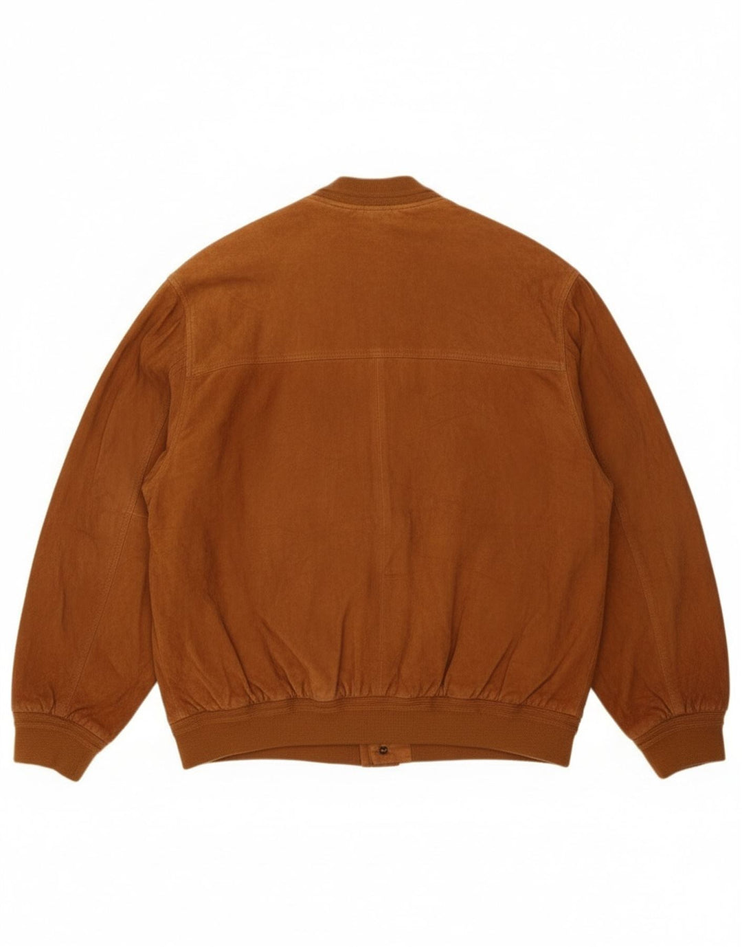 Jolly Mens Ruskind Bomber Jacket IT 58 4XL Brunt Læder