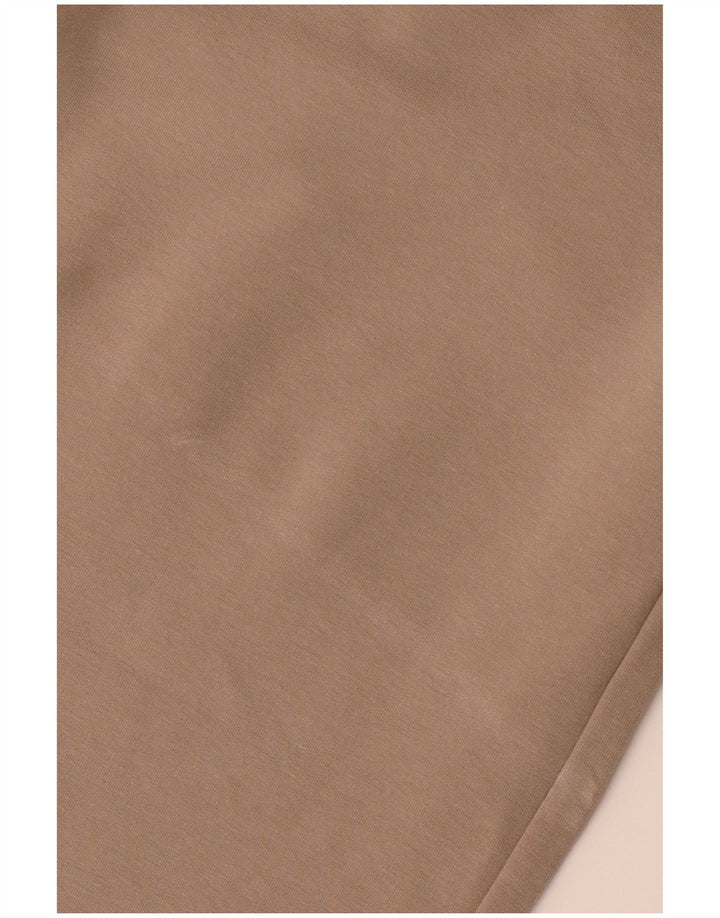 ELLESSE Womens Tracksuit Bukser med brede ben UK 12 Medium Beige Colourblock