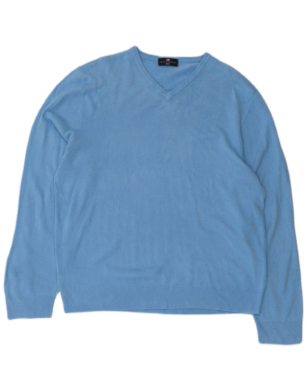 Marks & Spencer Herre Blue Harbor V-hals sweater XL Akryl