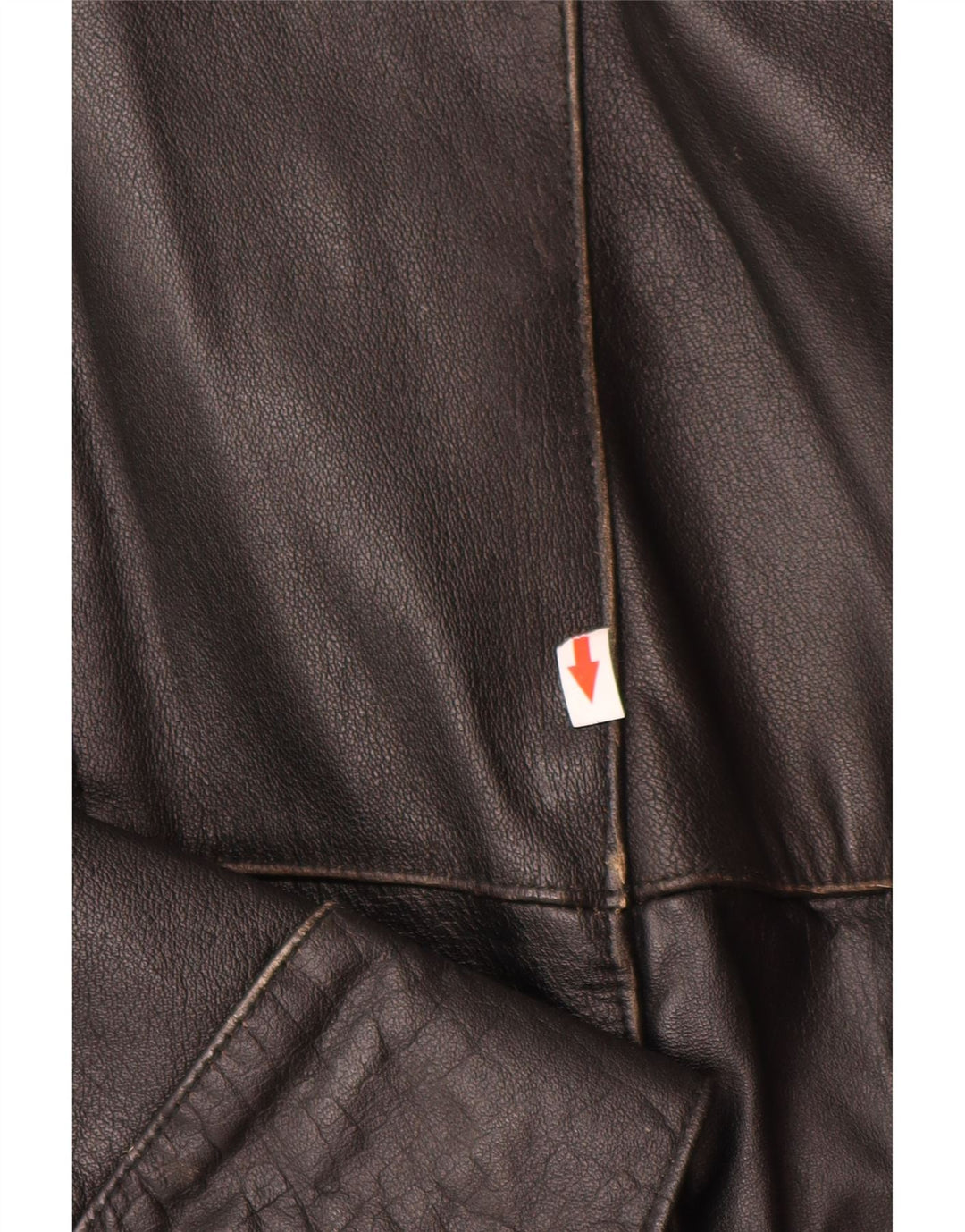Vintage Herre Læderjakke UK 38 Medium Sort Læder